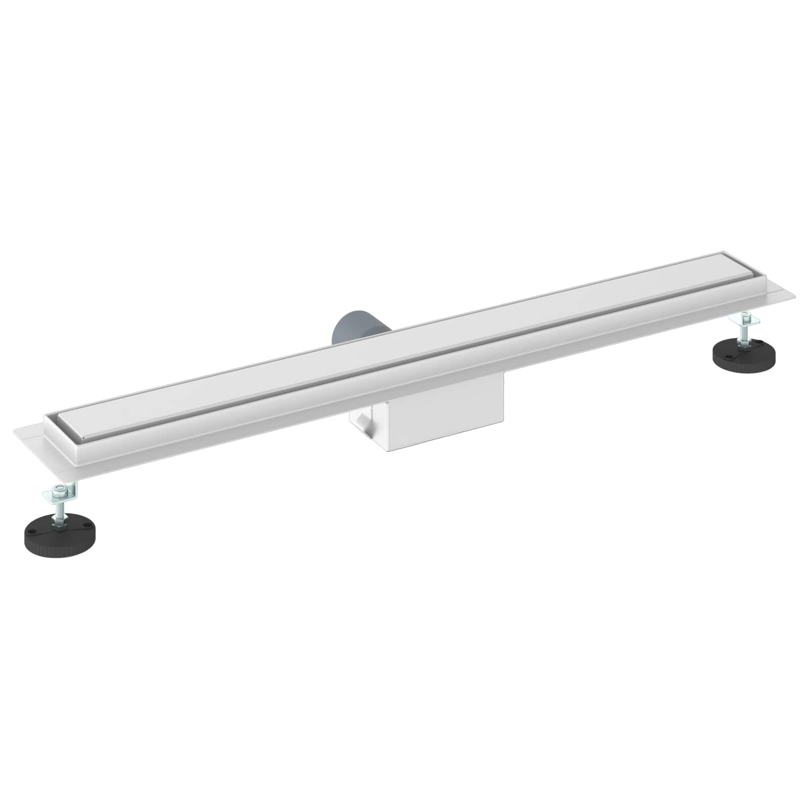 vidaXL 2 w 1 Odwodnienie prysznicowe Srebrny 70 cm Stal nierdzewna 304