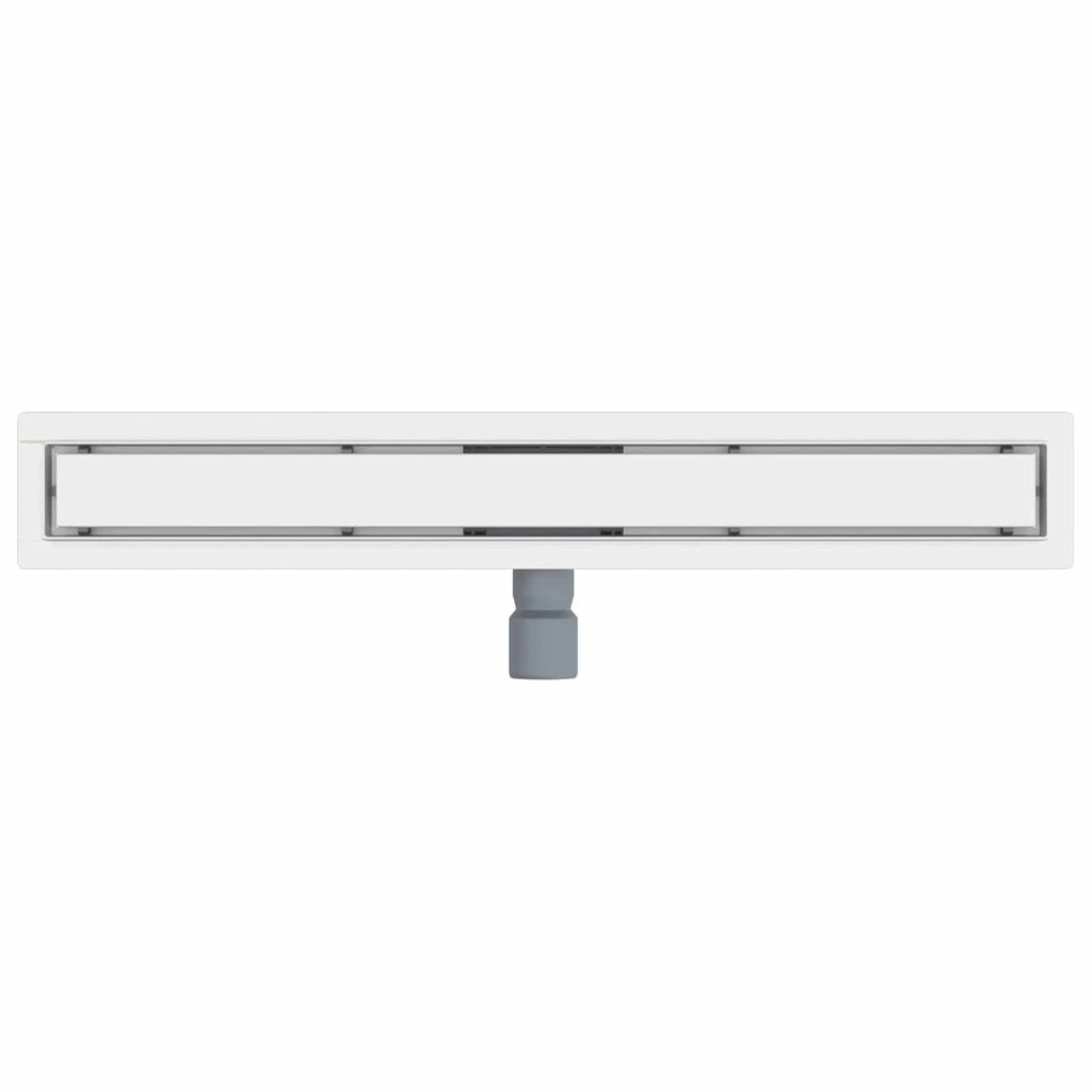 vidaXL 2 w 1 Odwodnienie prysznicowe Srebrny 70 cm Stal nierdzewna 304