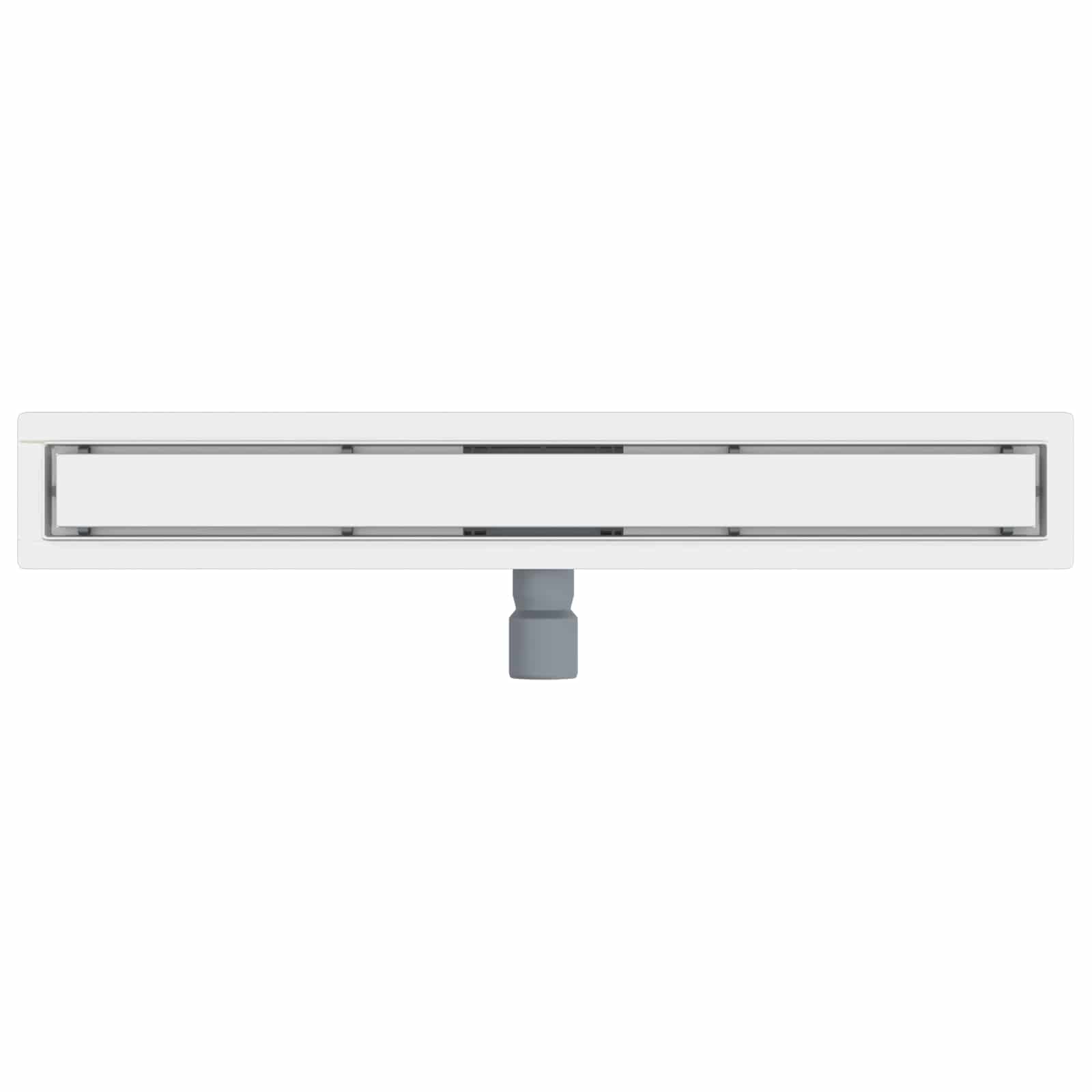 vidaXL 2 w 1 Odwodnienie prysznicowe Srebrny 70 cm Stal nierdzewna 304