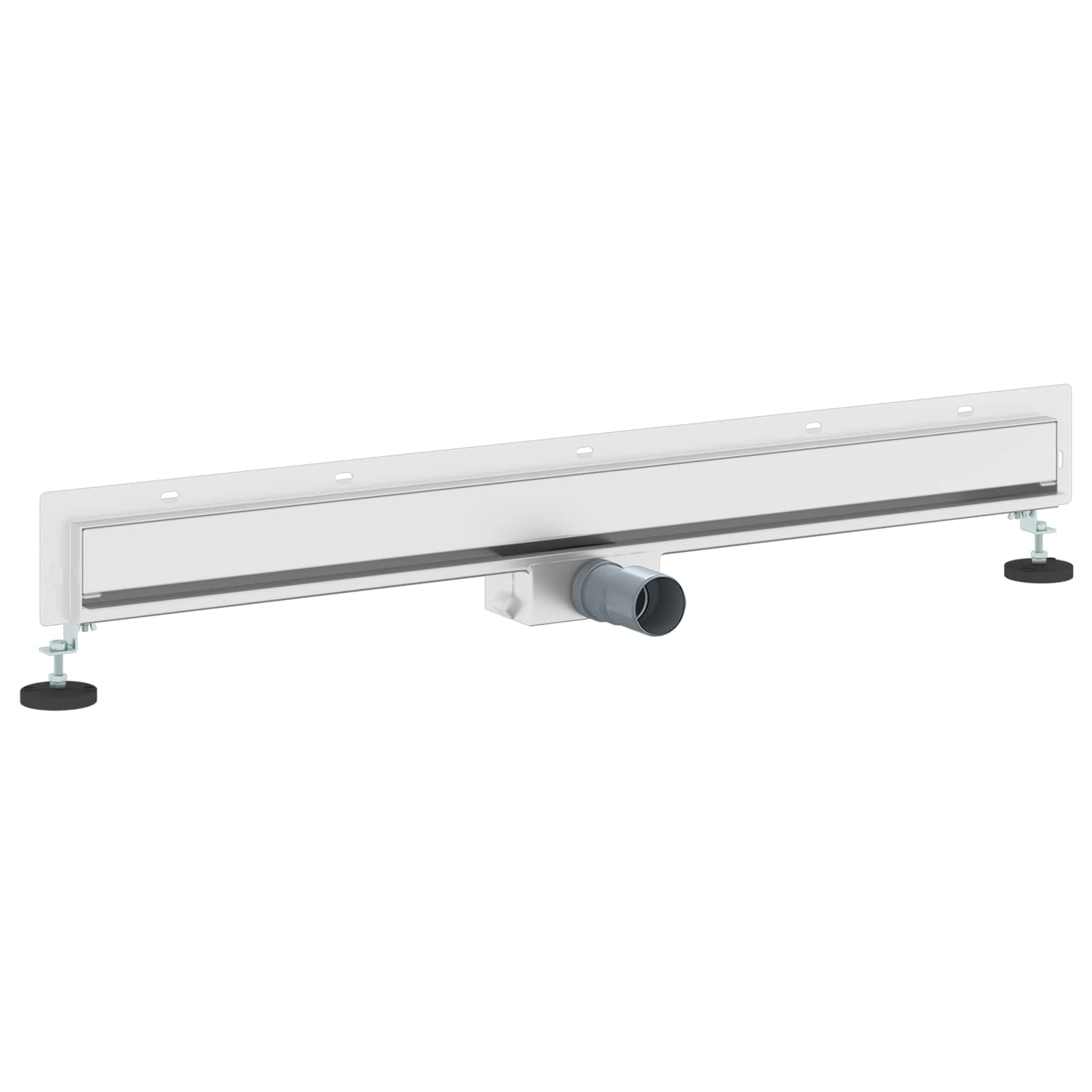 vidaXL Odpływ prysznicowy montowany na ścianie Srebrny 90 cm