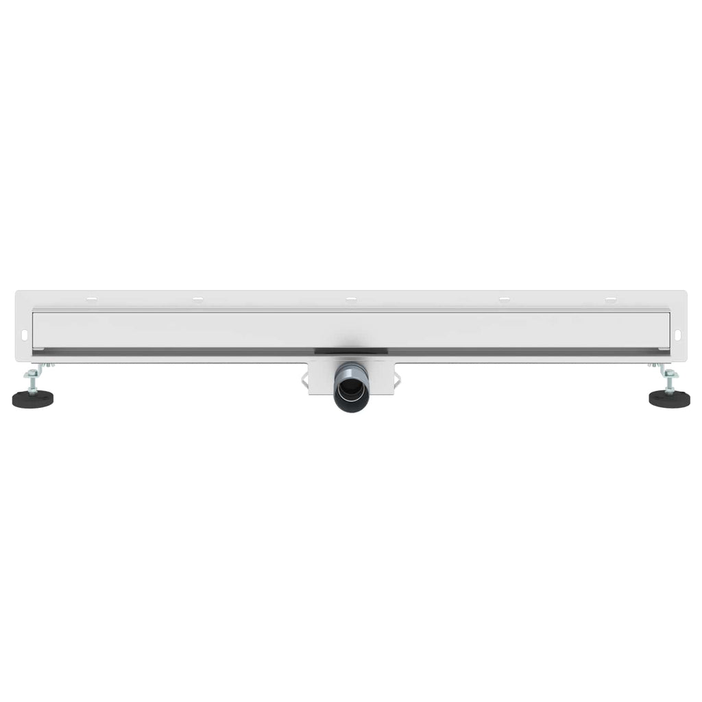 vidaXL Odpływ prysznicowy montowany na ścianie Srebrny 90 cm