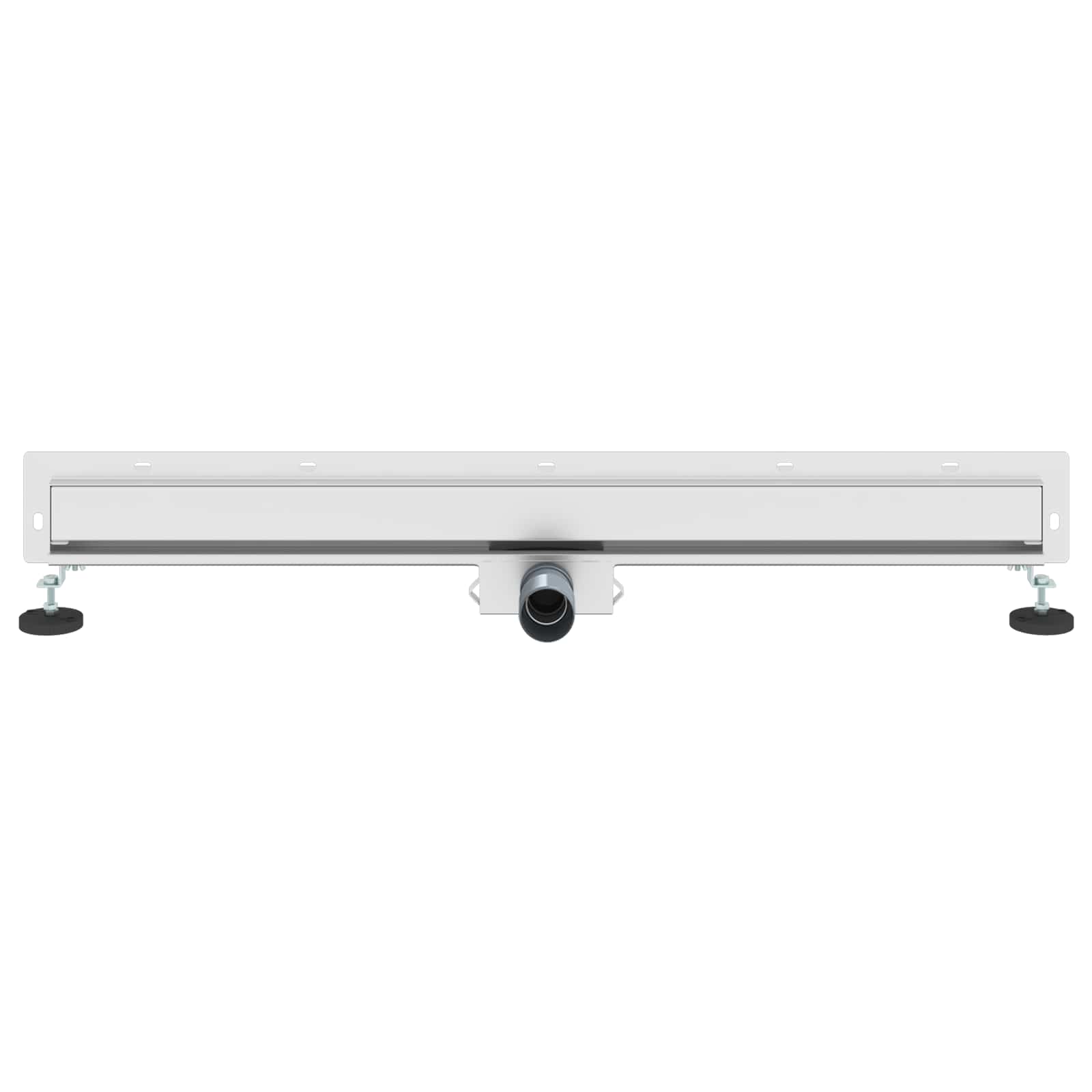 vidaXL Odpływ prysznicowy montowany na ścianie Srebrny 90 cm