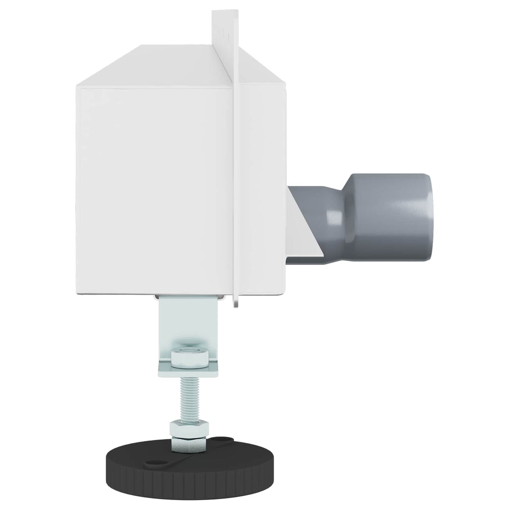 vidaXL Odpływ prysznicowy montowany na ścianie Srebrny 90 cm