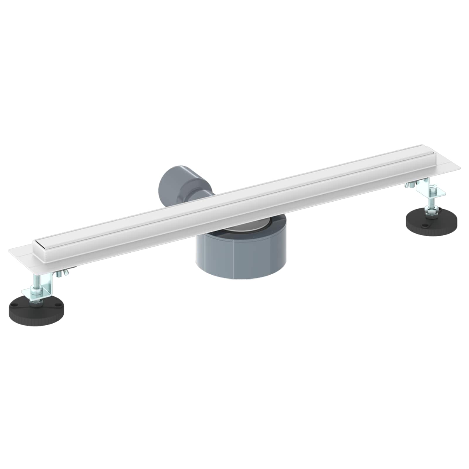 vidaXL 360° Odpływ prysznicowy z cienkim modelem Srebrny 50 cm