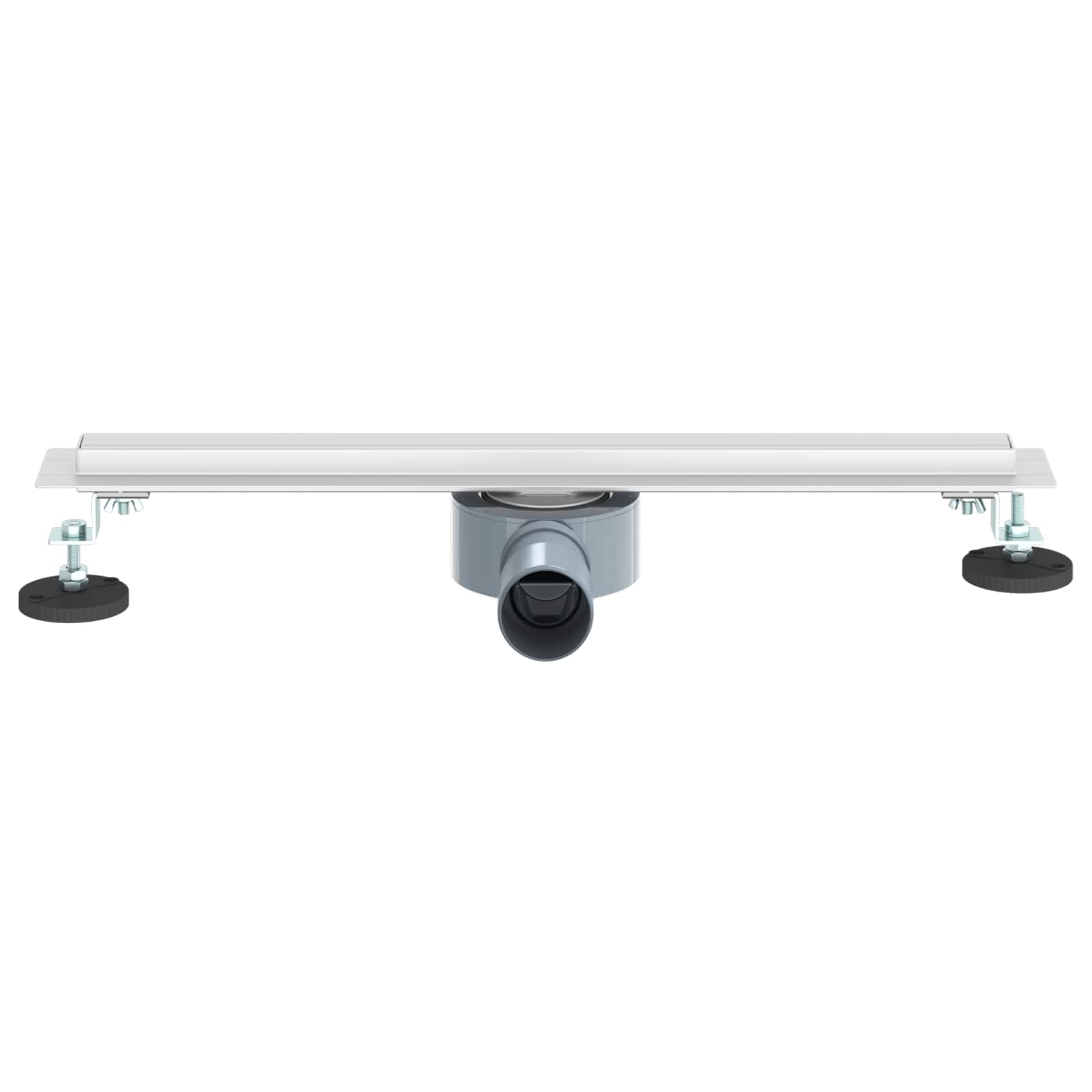 vidaXL 360° Odpływ prysznicowy z cienkim modelem Srebrny 50 cm