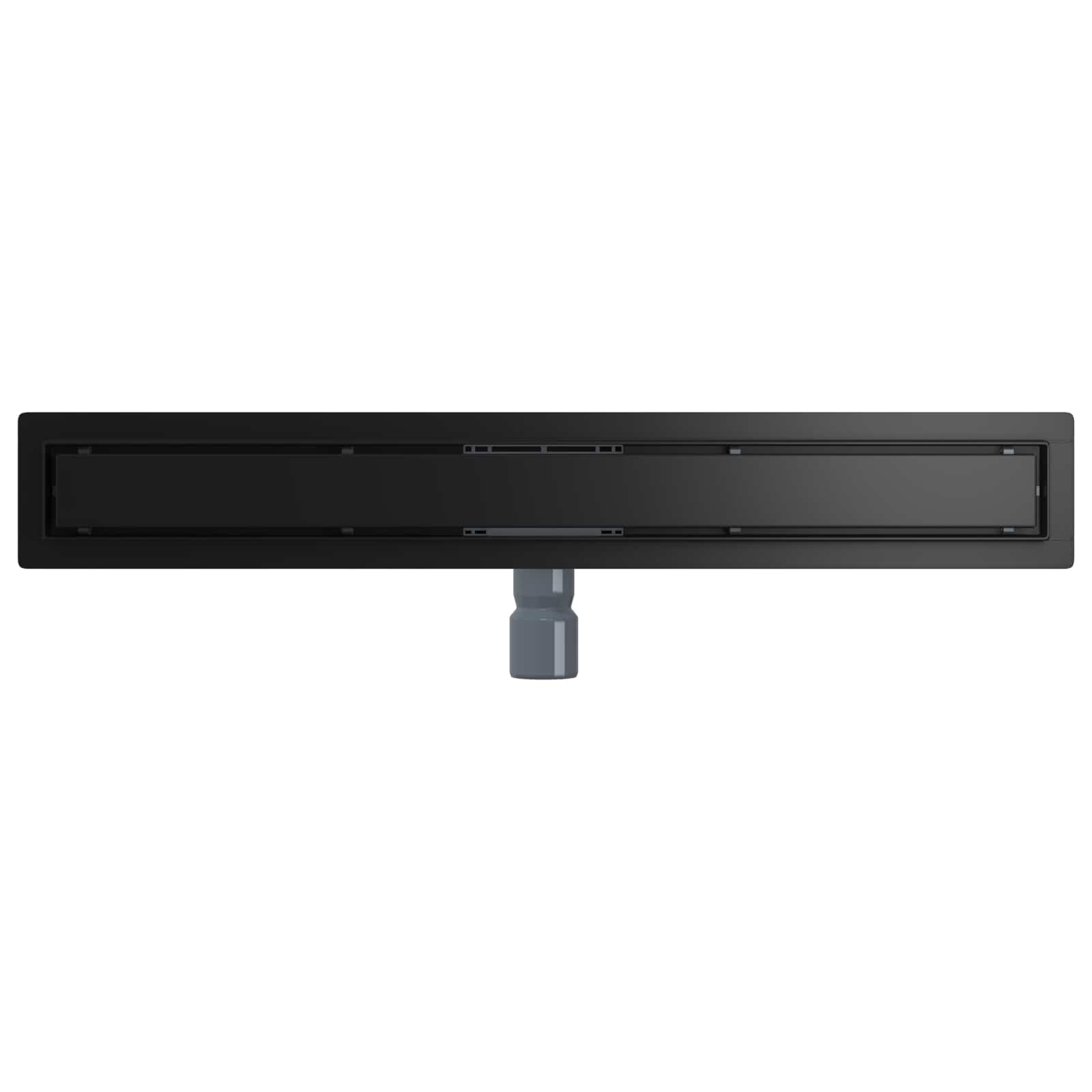vidaXL 2 w 1 Odwodnienie prysznicowe Czarny 70 cm Stal nierdzewna 304