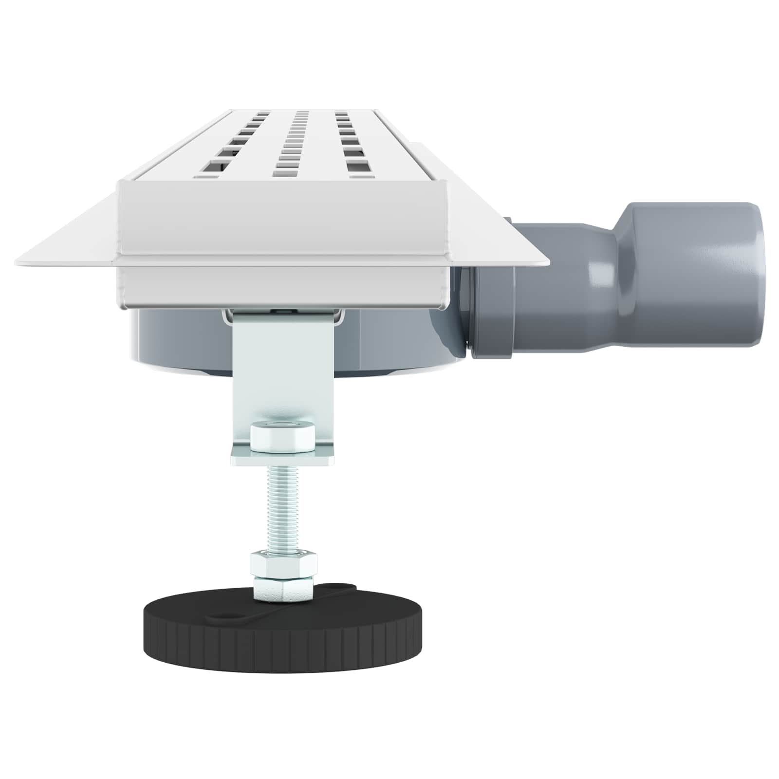 vidaXL Odpływ prysznicowy z szklaną pokrywą i syfonem 360° 90 cm