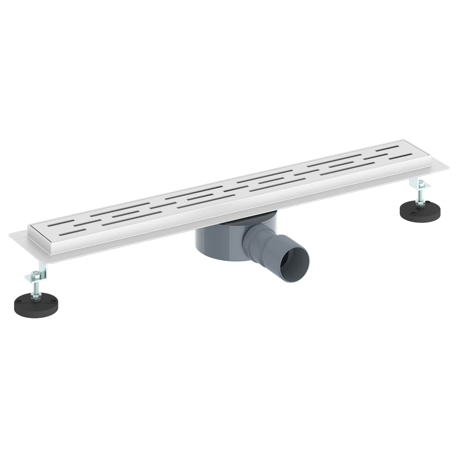 vidaXL Odpływ prysznicowy z szklaną pokrywą i syfonem 360° 60 cm