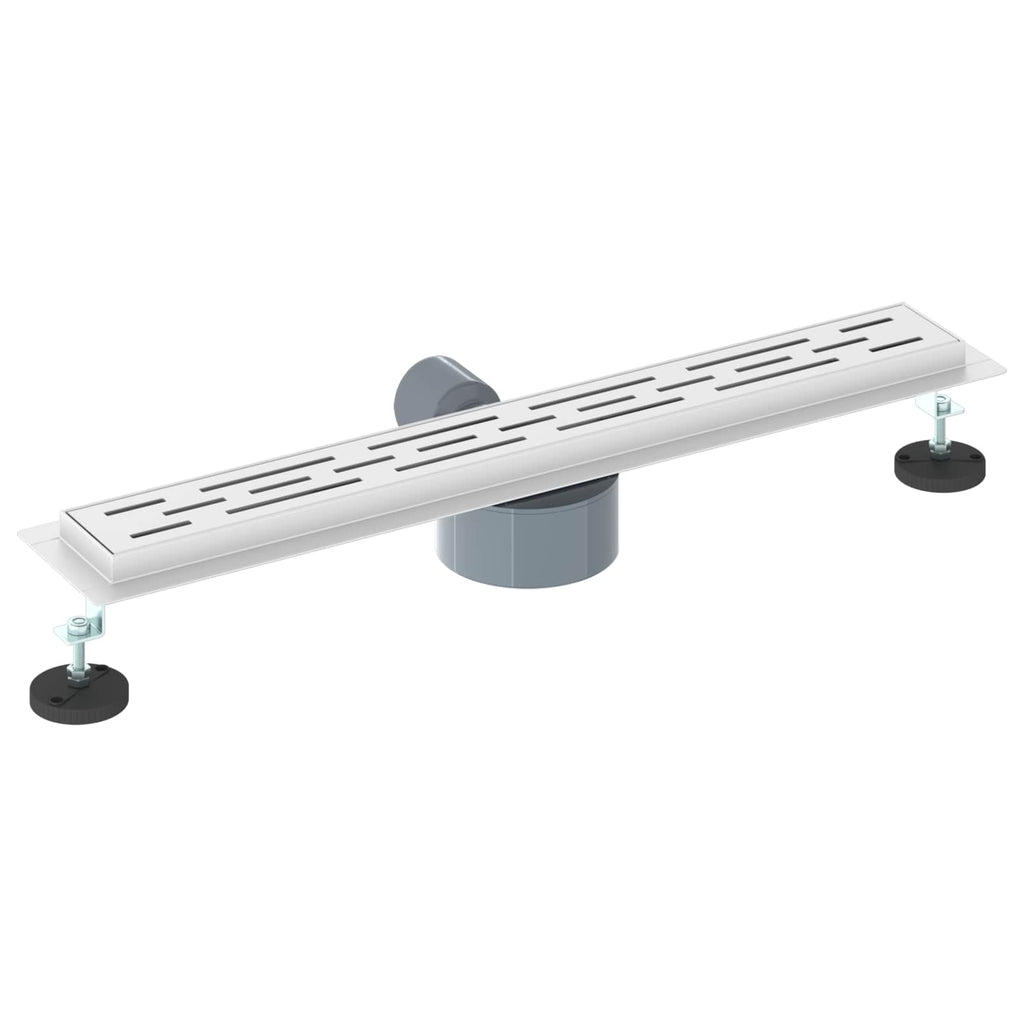 vidaXL Odpływ prysznicowy z szklaną pokrywą i syfonem 360° 60 cm