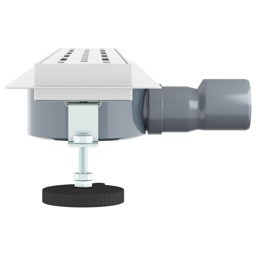 vidaXL Odpływ prysznicowy z szklaną pokrywą i syfonem 360° 60 cm