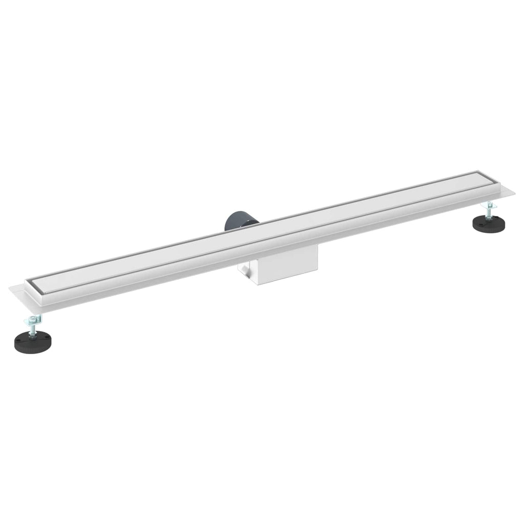vidaXL 2 w 1 Odwodnienie prysznicowe Srebrny 100 cm