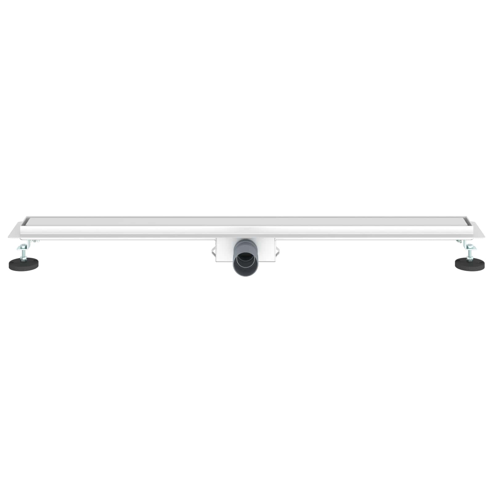 vidaXL 2 w 1 Odwodnienie prysznicowe Srebrny 100 cm