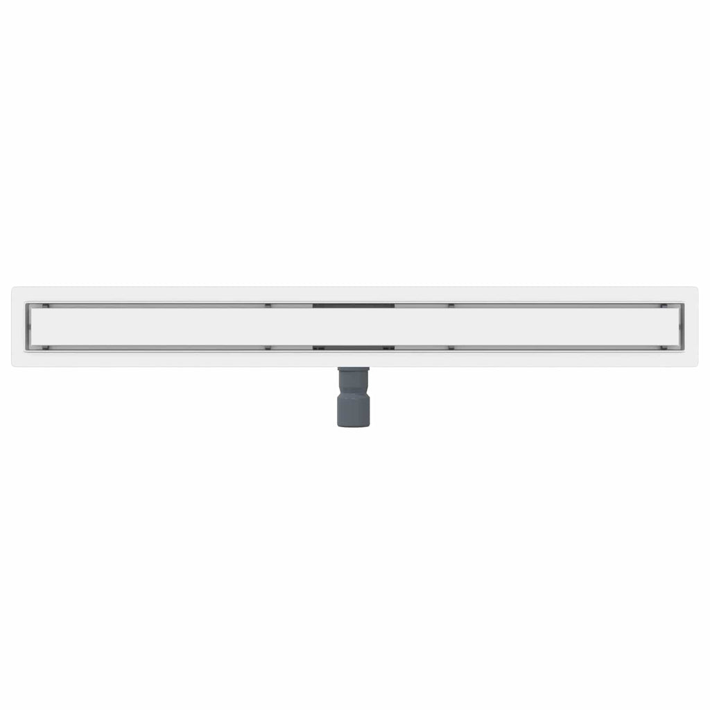 vidaXL 2 w 1 Odwodnienie prysznicowe Srebrny 100 cm