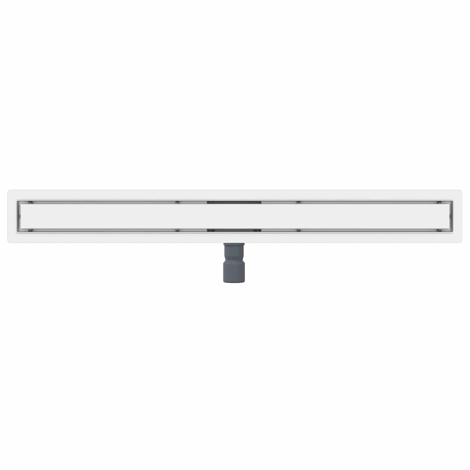 vidaXL 2 w 1 Odwodnienie prysznicowe Srebrny 100 cm