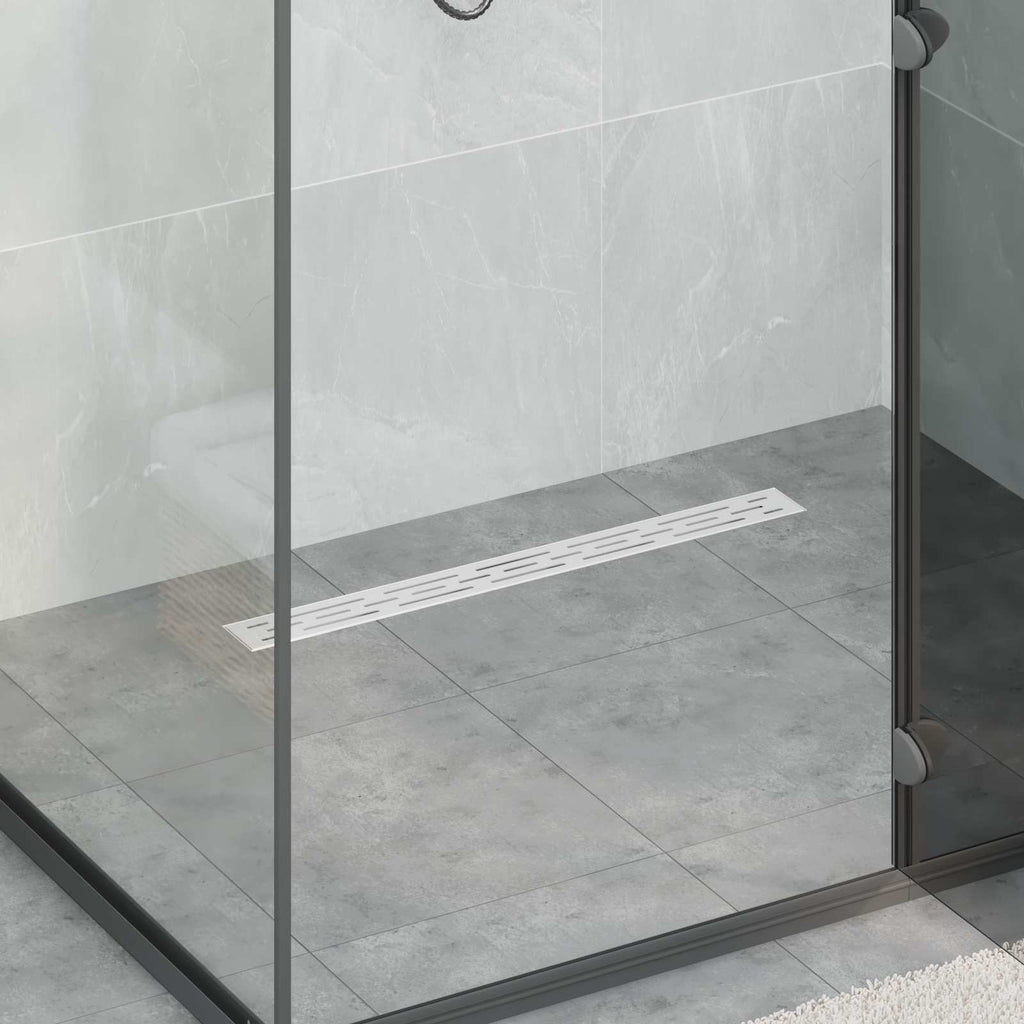 vidaXL Odpływ prysznicowy z szklaną pokrywą i syfonem 360° 70 cm