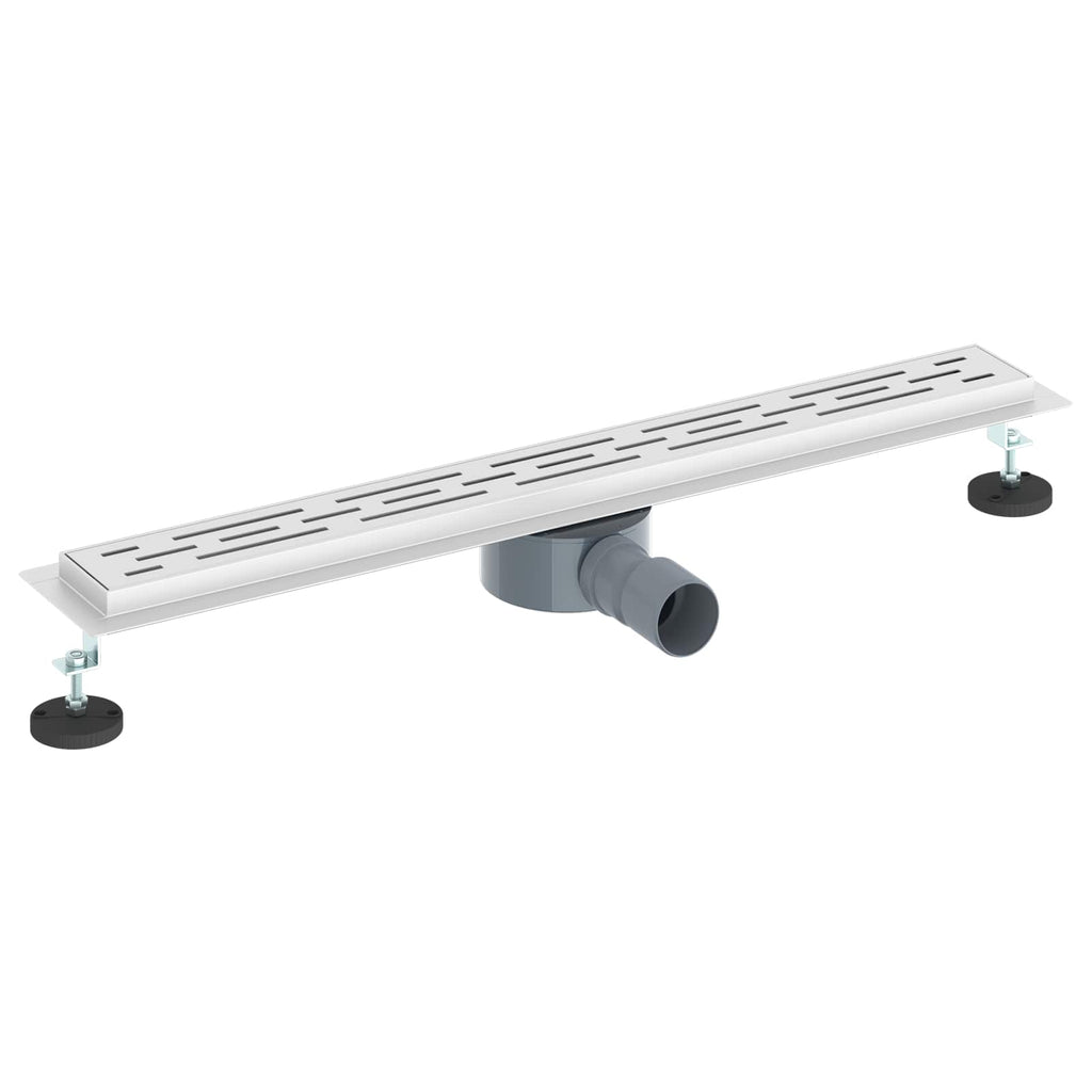 vidaXL Odpływ prysznicowy z szklaną pokrywą i syfonem 360° 70 cm