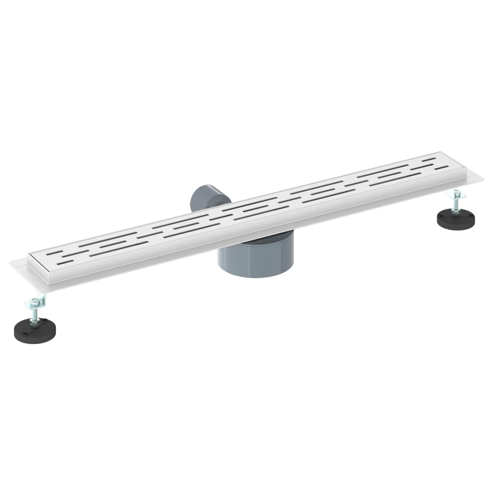 vidaXL Odpływ prysznicowy z szklaną pokrywą i syfonem 360° 70 cm