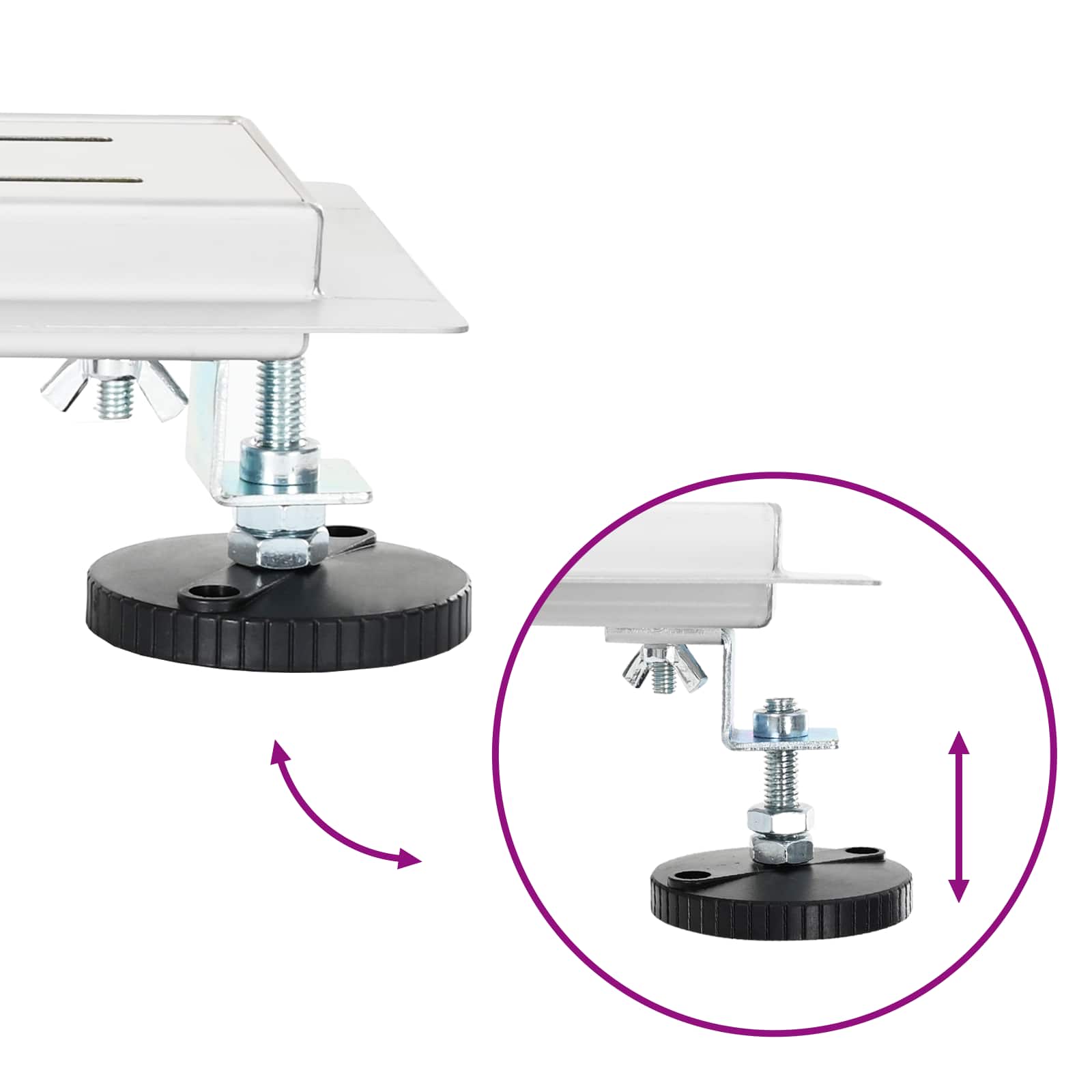 vidaXL Odpływ prysznicowy z szklaną pokrywą i syfonem 360° 70 cm