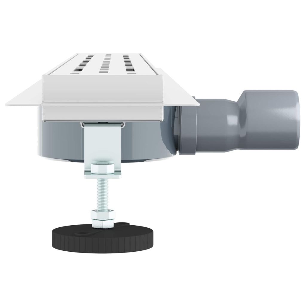 vidaXL Odpływ prysznicowy z szklaną pokrywą i syfonem 360° 70 cm