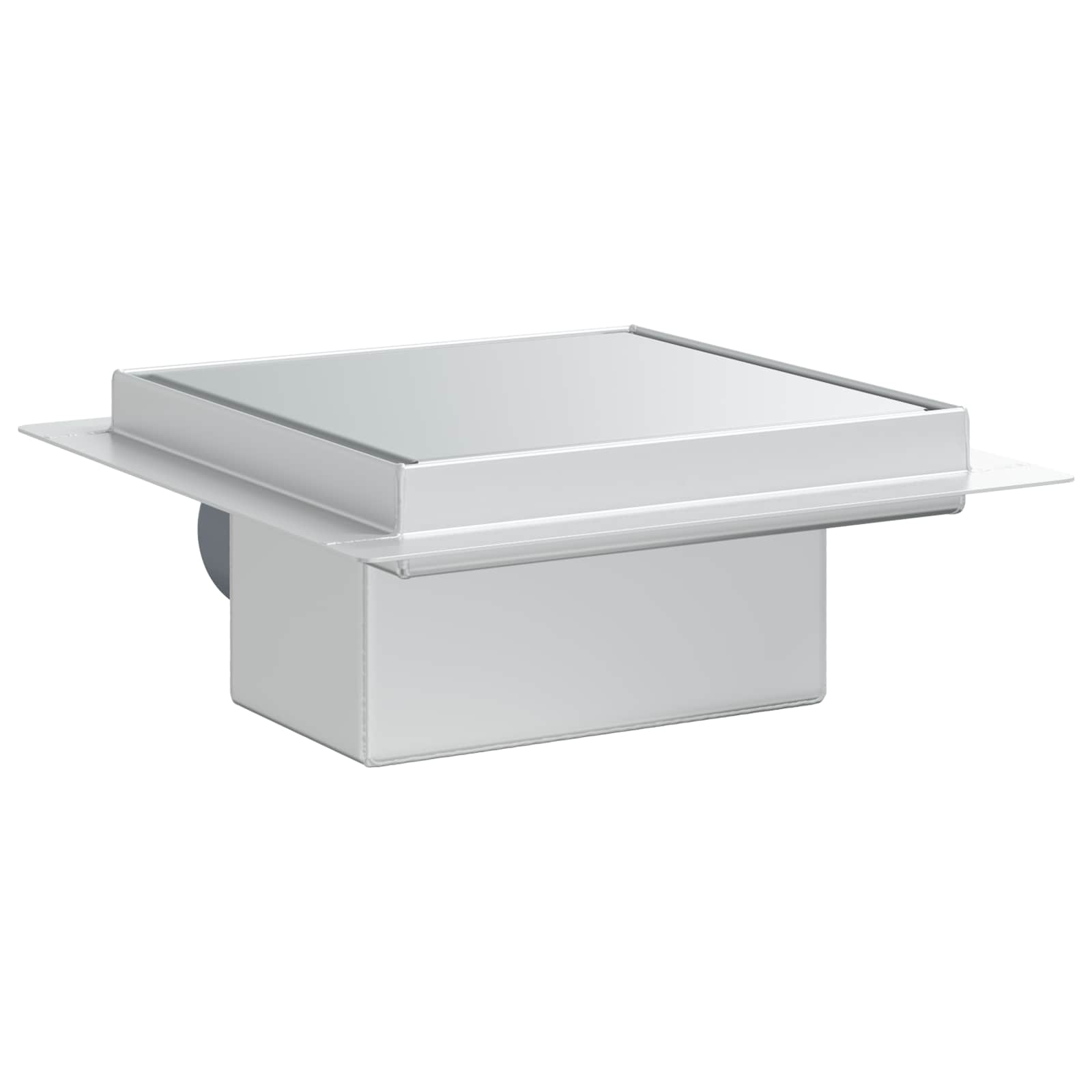 vidaXL 2 w 1 Odwodnienie prysznicowe Srebrny 15 x 15 cm