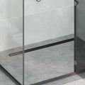 vidaXL Odpływ prysznicowy 2 w 1 z syfonem 360° Czarny 100 cm