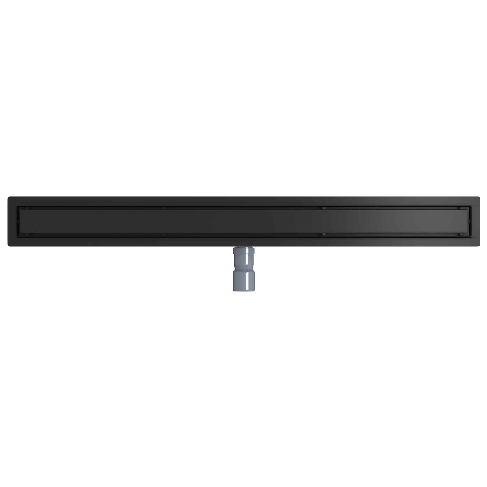 vidaXL Odpływ prysznicowy 2 w 1 z syfonem 360° Czarny 100 cm