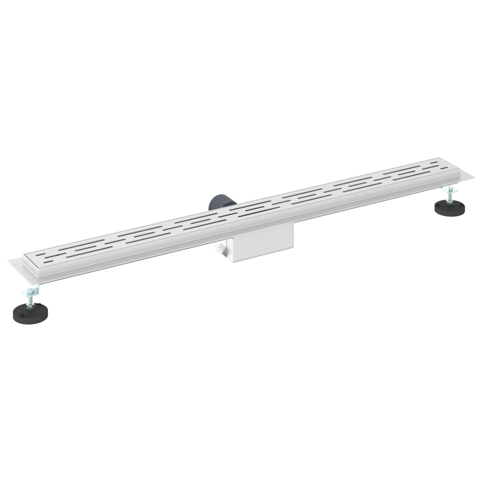vidaXL Odwodnienie prysznicowe z designem linii Srebrny 100 cm