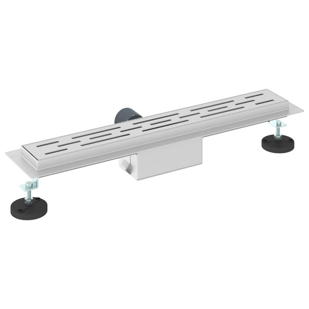 vidaXL Odwodnienie prysznicowe z designem linii Srebrny 60 cm