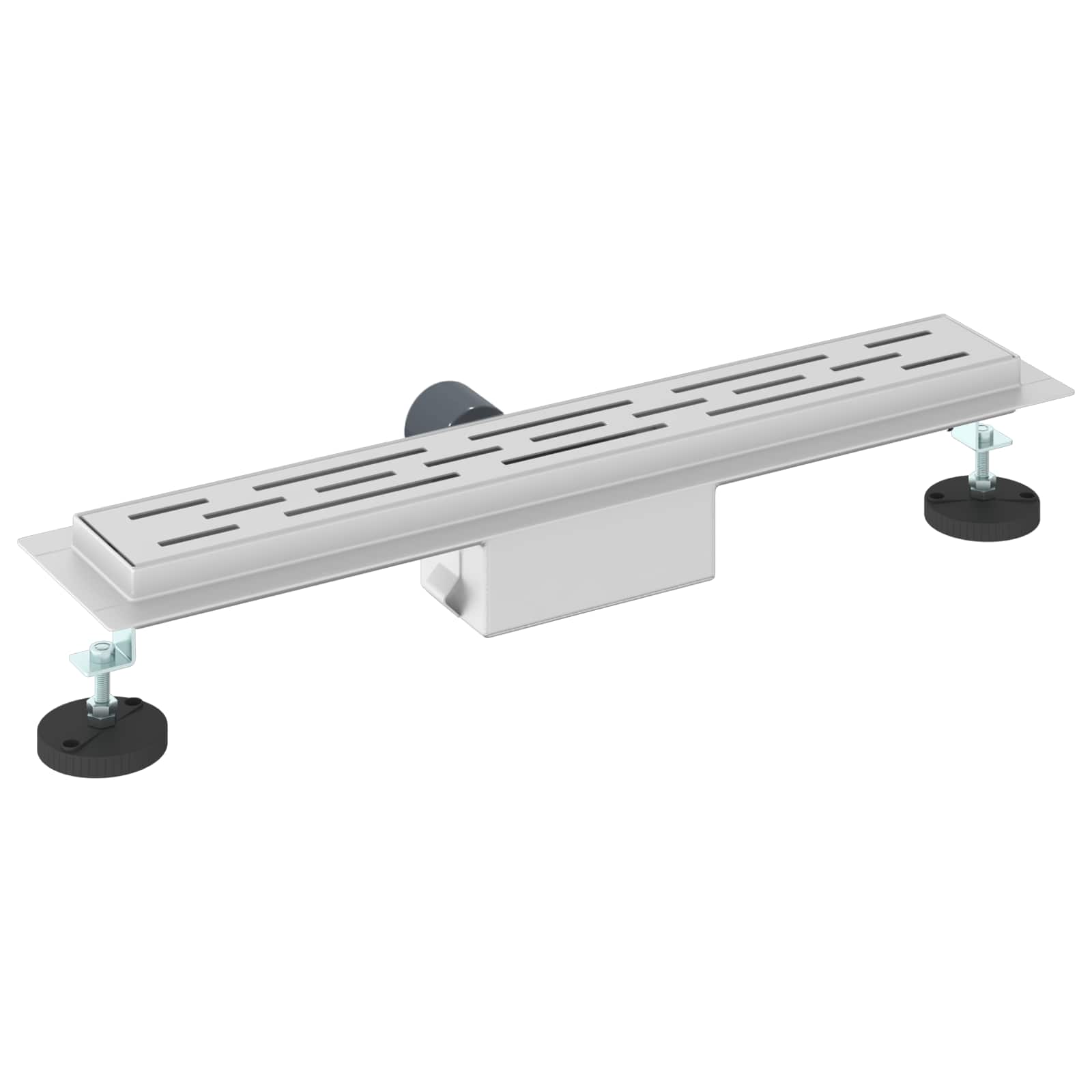 vidaXL Odwodnienie prysznicowe z designem linii Srebrny 60 cm