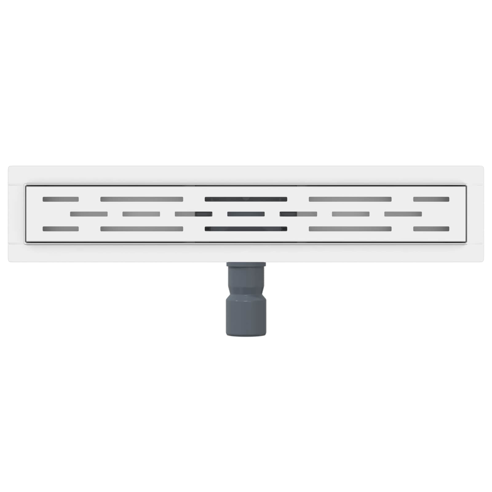 vidaXL Odwodnienie prysznicowe z designem linii Srebrny 60 cm