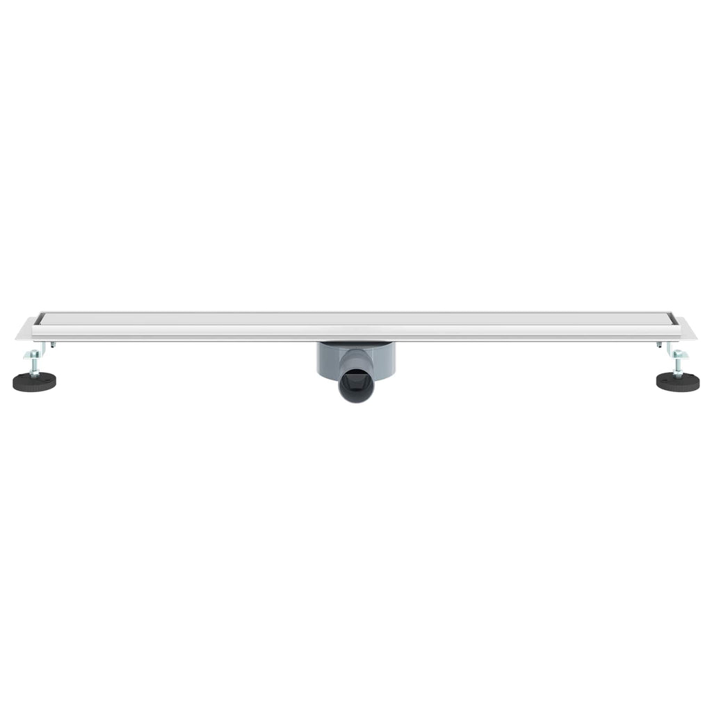 vidaXL Odpływ prysznicowy 2 w 1 z syfonem 360° Srebrny 90 cm