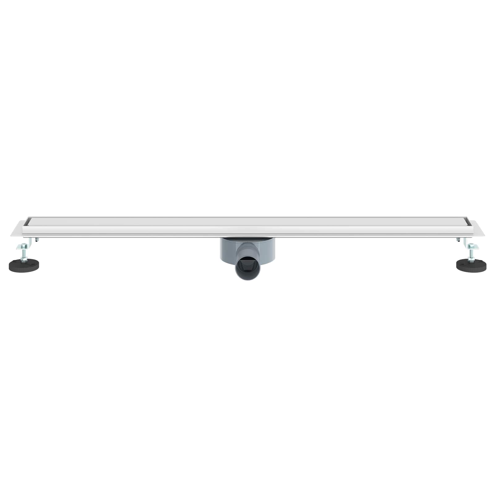 vidaXL Odpływ prysznicowy 2 w 1 z syfonem 360° Srebrny 90 cm