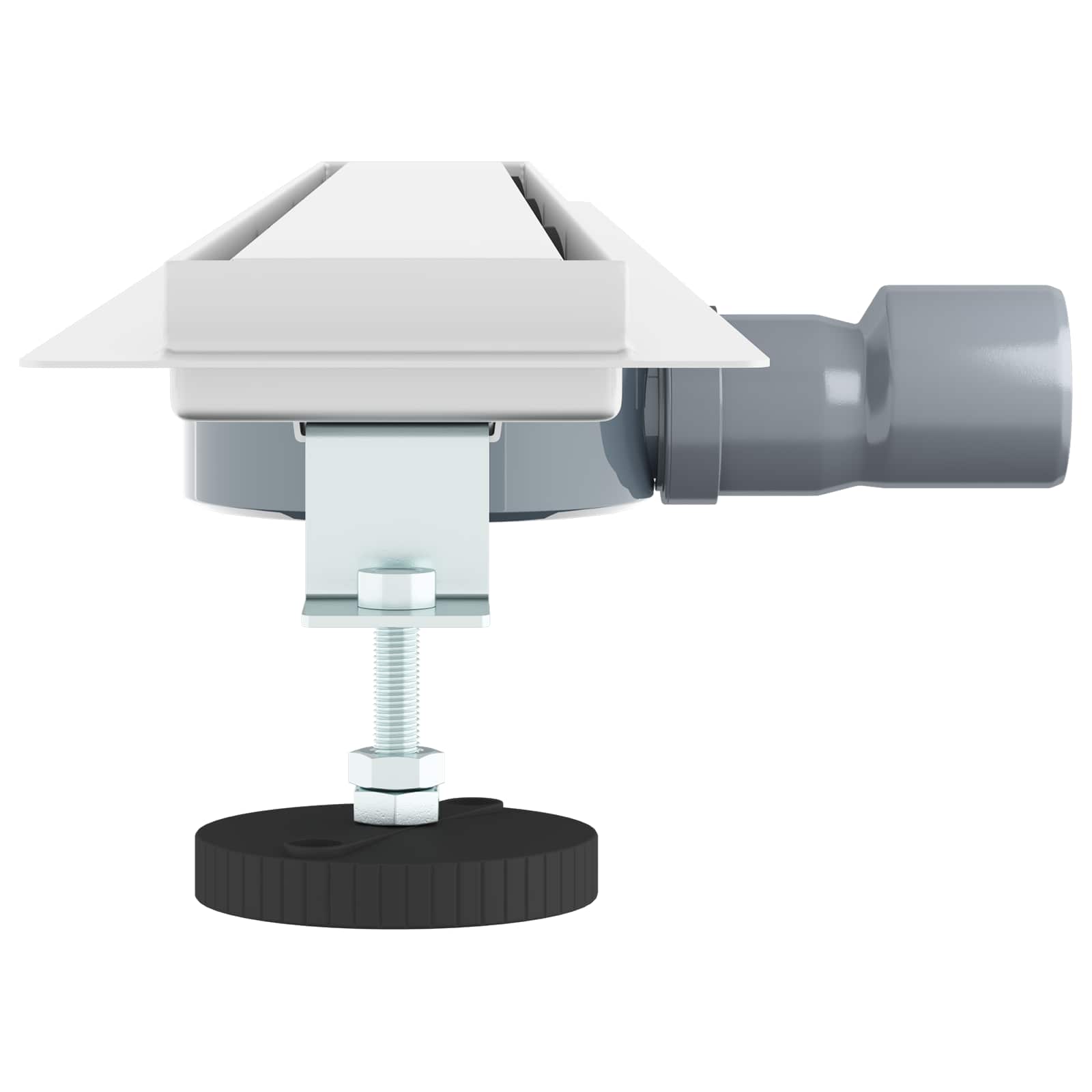vidaXL Odpływ prysznicowy 2 w 1 z syfonem 360° Srebrny 90 cm