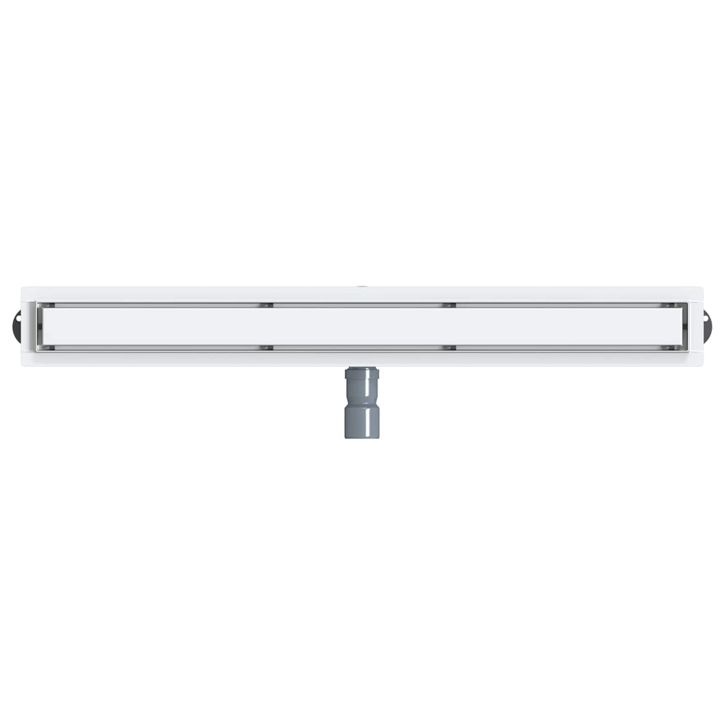 vidaXL Odpływ prysznicowy 2 w 1 z syfonem 360° Srebrny 90 cm