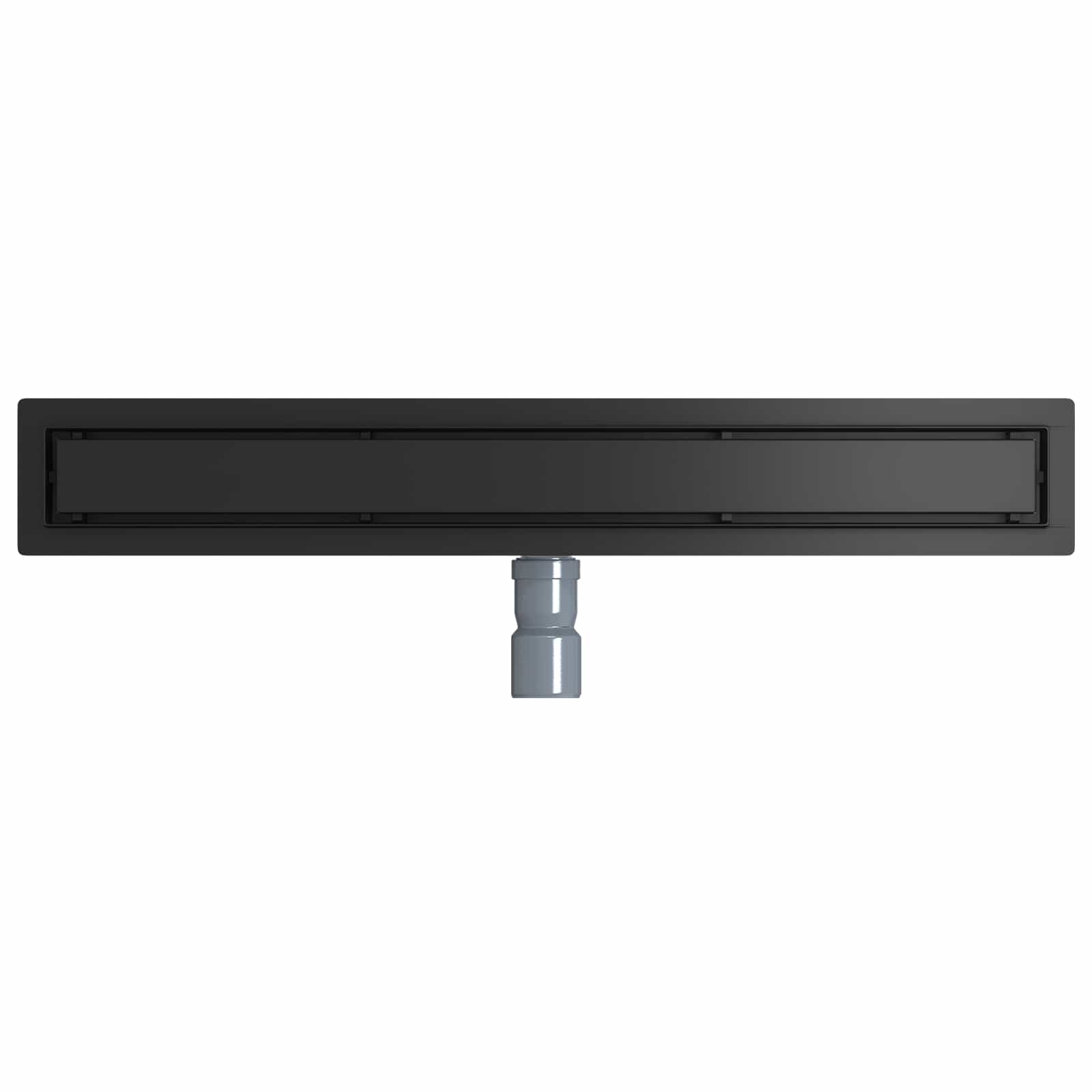 vidaXL Odpływ prysznicowy 2 w 1 z syfonem 360° Czarny 70 cm