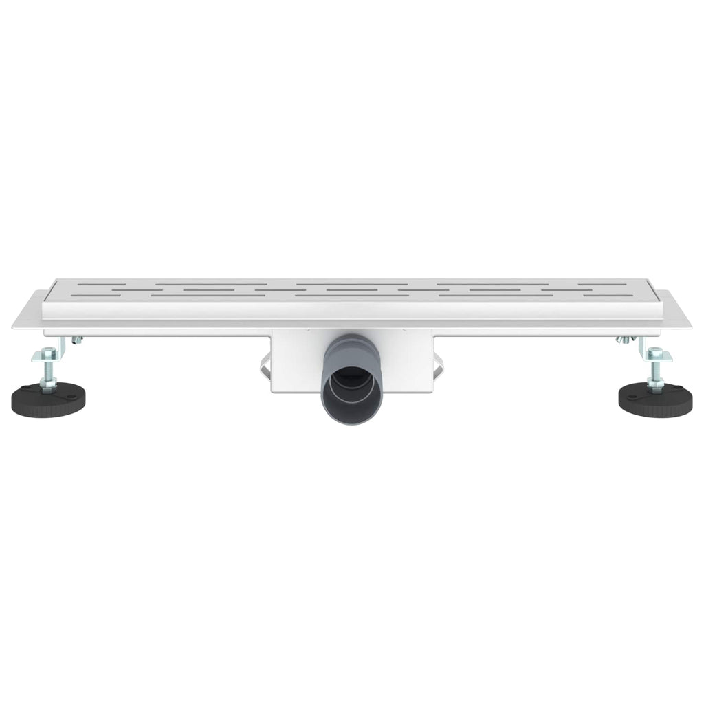 vidaXL Odwodnienie prysznicowe z designem linii Srebrny 50 cm