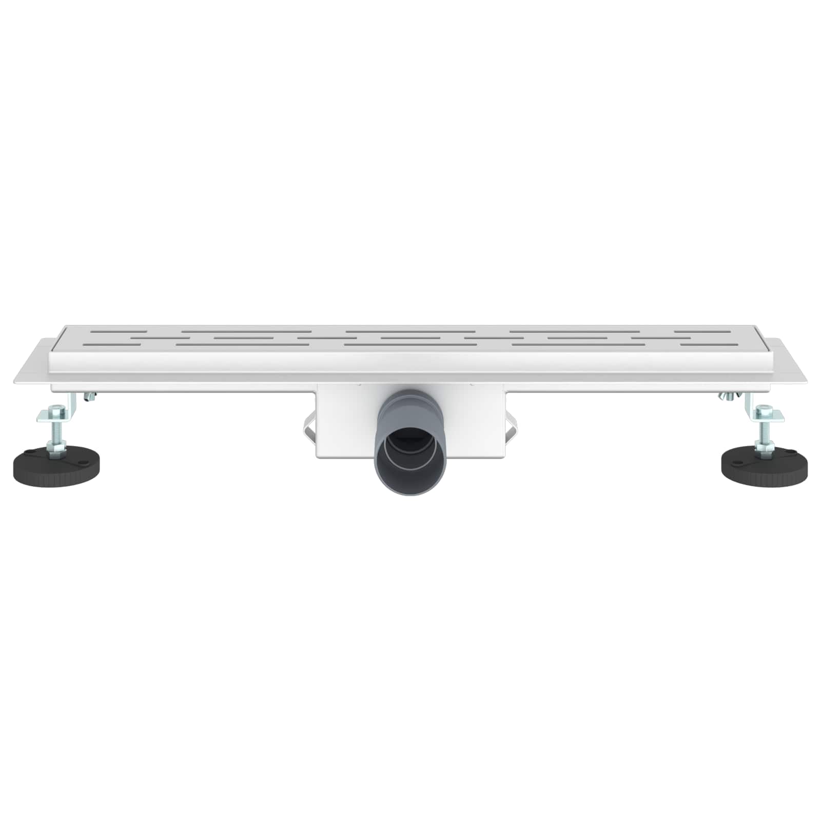 vidaXL Odwodnienie prysznicowe z designem linii Srebrny 50 cm