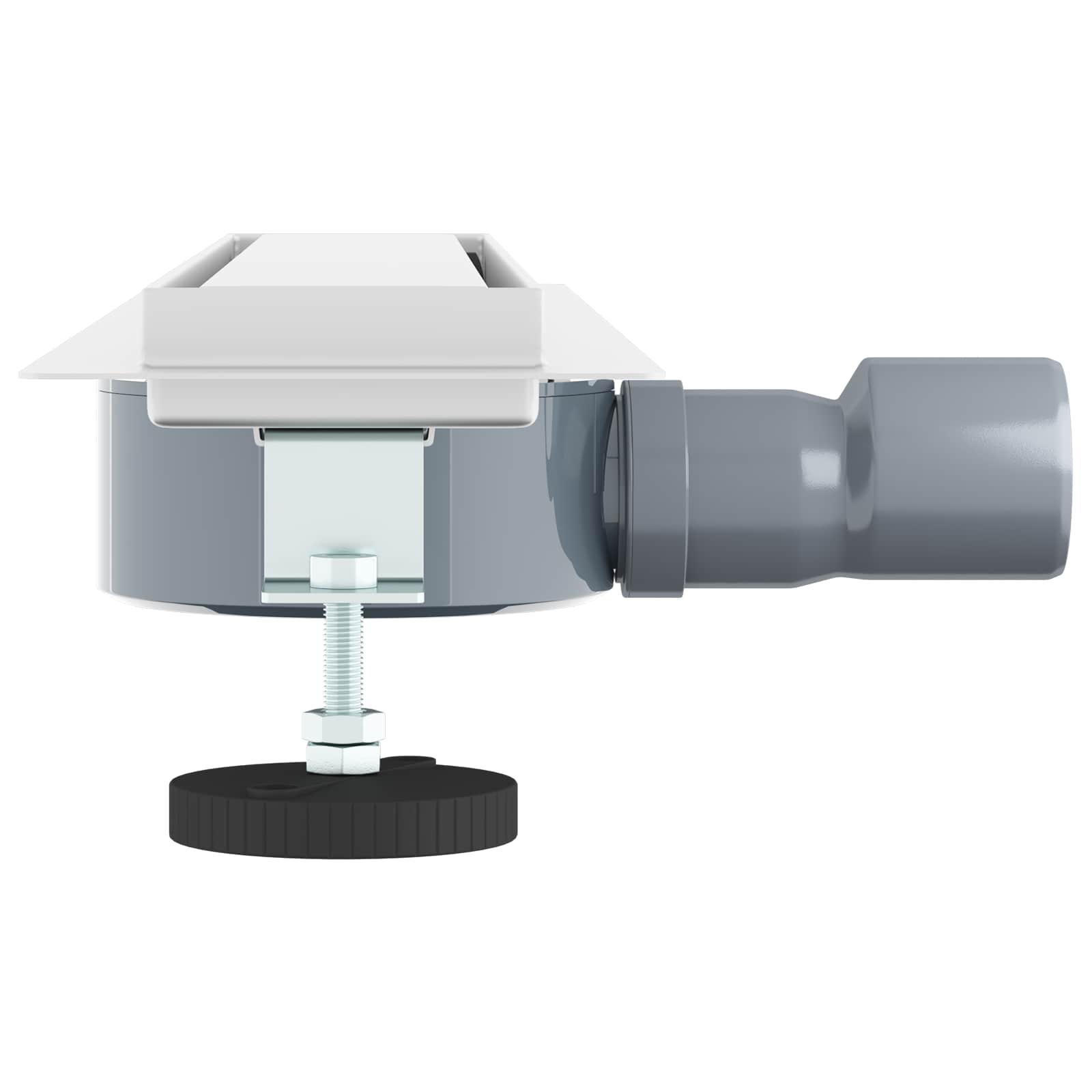 vidaXL Odpływ prysznicowy 2 w 1 z syfonem 360° Srebrny