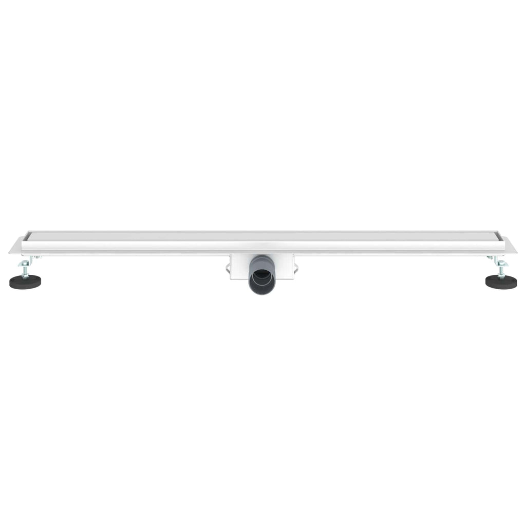 vidaXL 2 w 1 Odwodnienie prysznicowe Srebrny 90 cm Stal nierdzewna 304