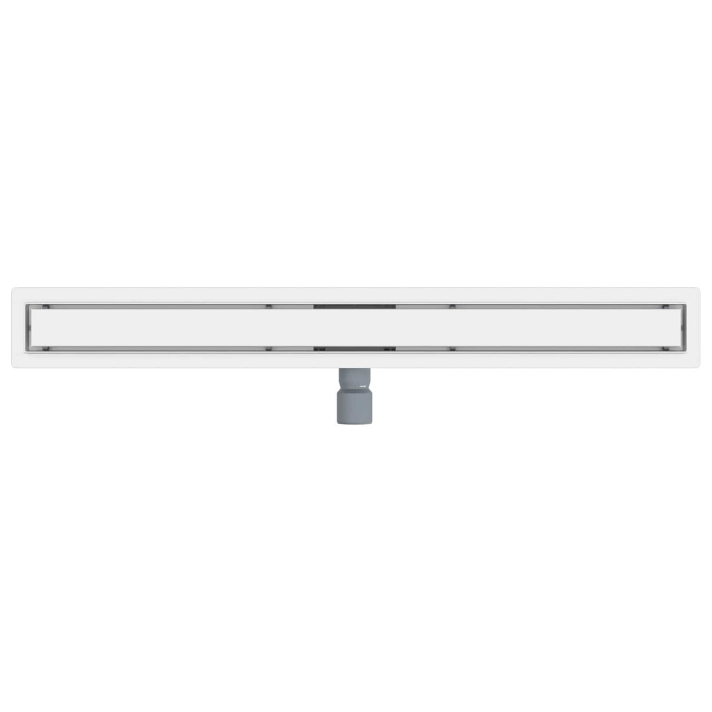 vidaXL 2 w 1 Odwodnienie prysznicowe Srebrny 90 cm Stal nierdzewna 304