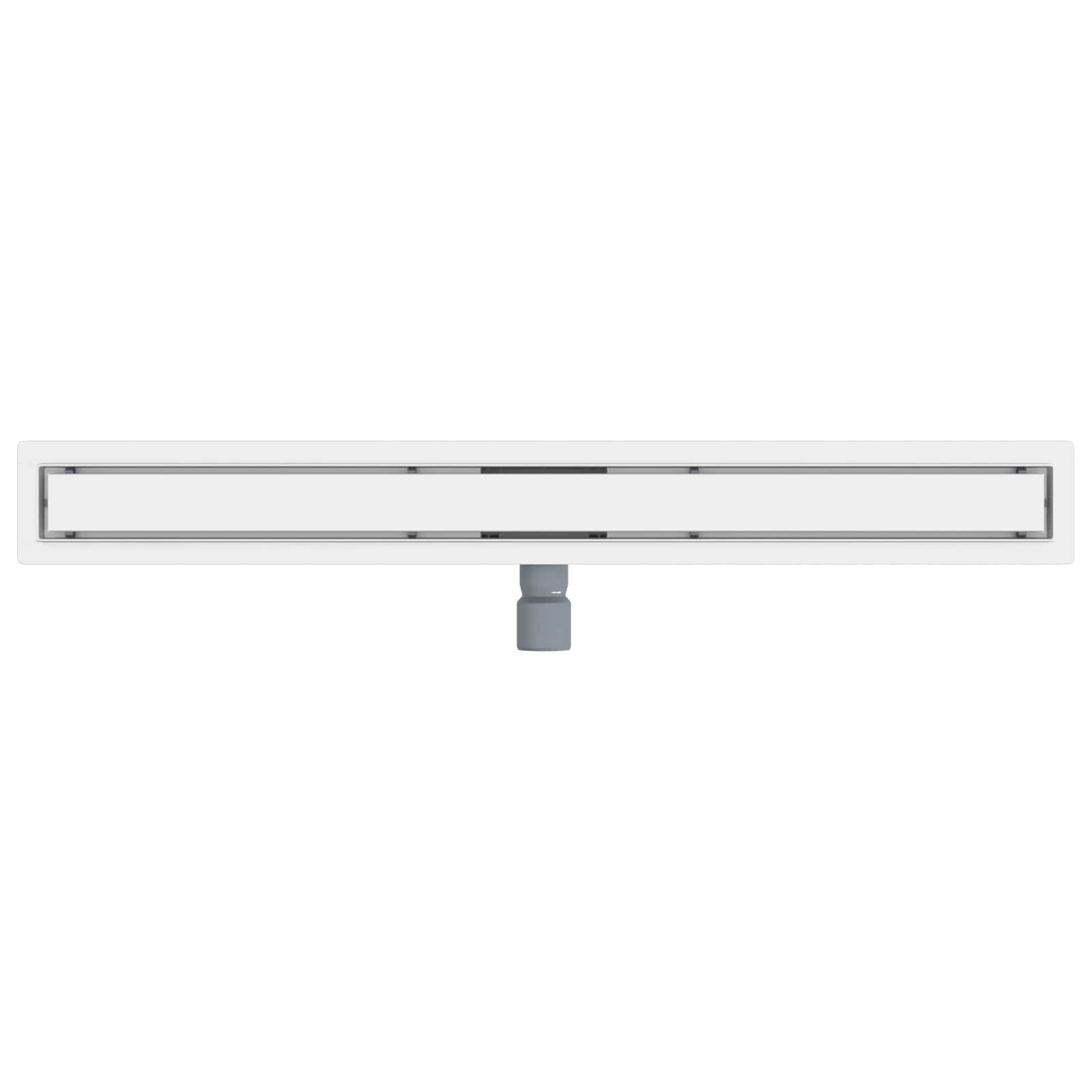 vidaXL 2 w 1 Odwodnienie prysznicowe Srebrny 90 cm Stal nierdzewna 304