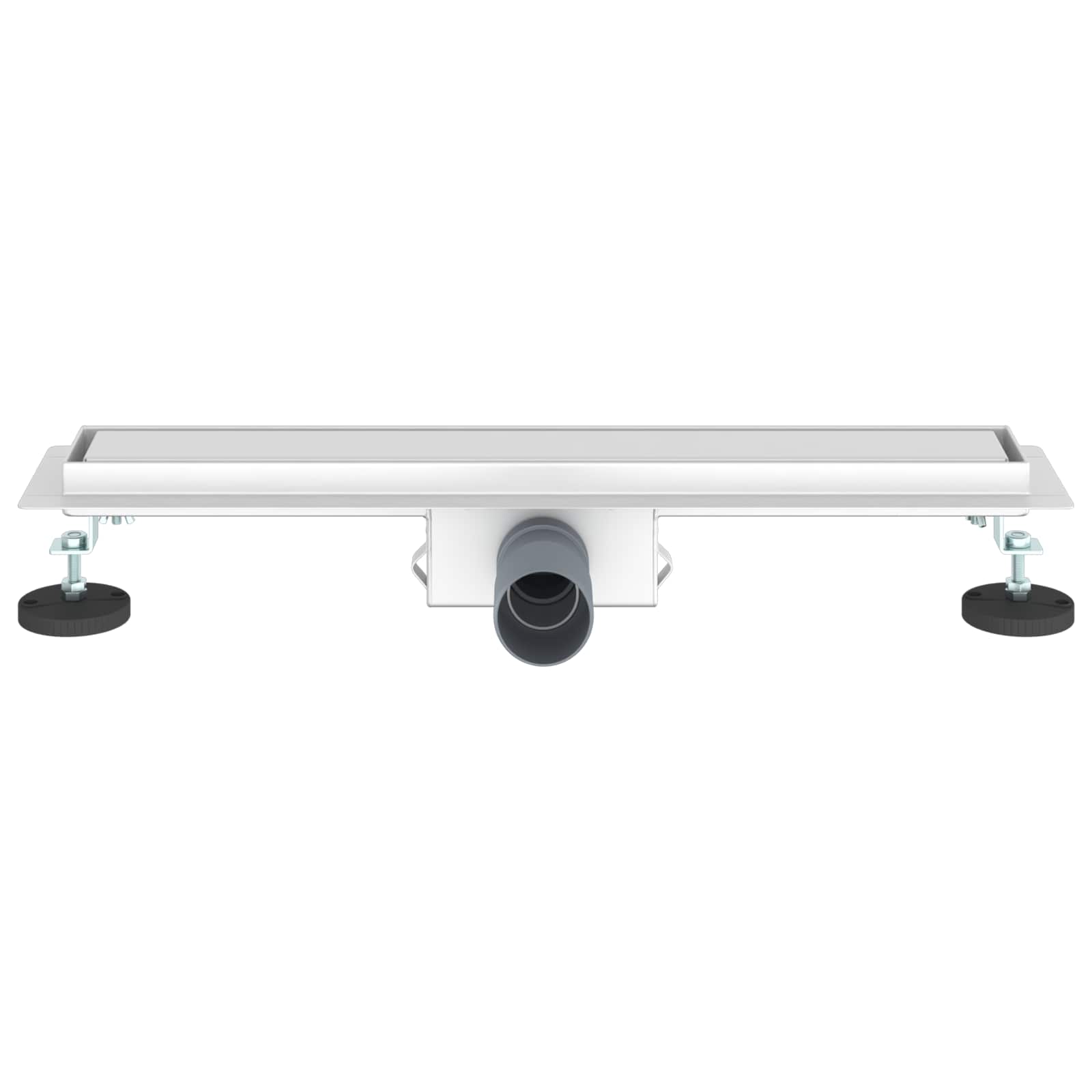 vidaXL 2 w 1 Odwodnienie prysznicowe Srebrny 60 cm Stal nierdzewna 304