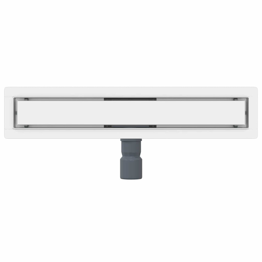 vidaXL 2 w 1 Odwodnienie prysznicowe Srebrny 60 cm Stal nierdzewna 304