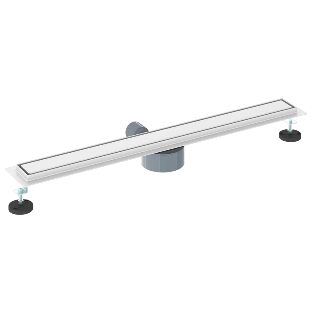 vidaXL Odpływ prysznicowy 2 w 1 z syfonem 360° Srebrny 80 cm