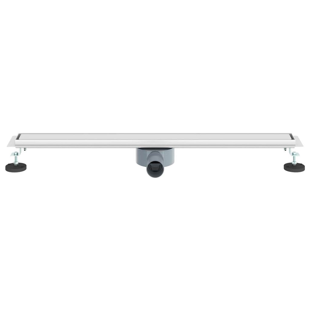 vidaXL Odpływ prysznicowy 2 w 1 z syfonem 360° Srebrny 80 cm