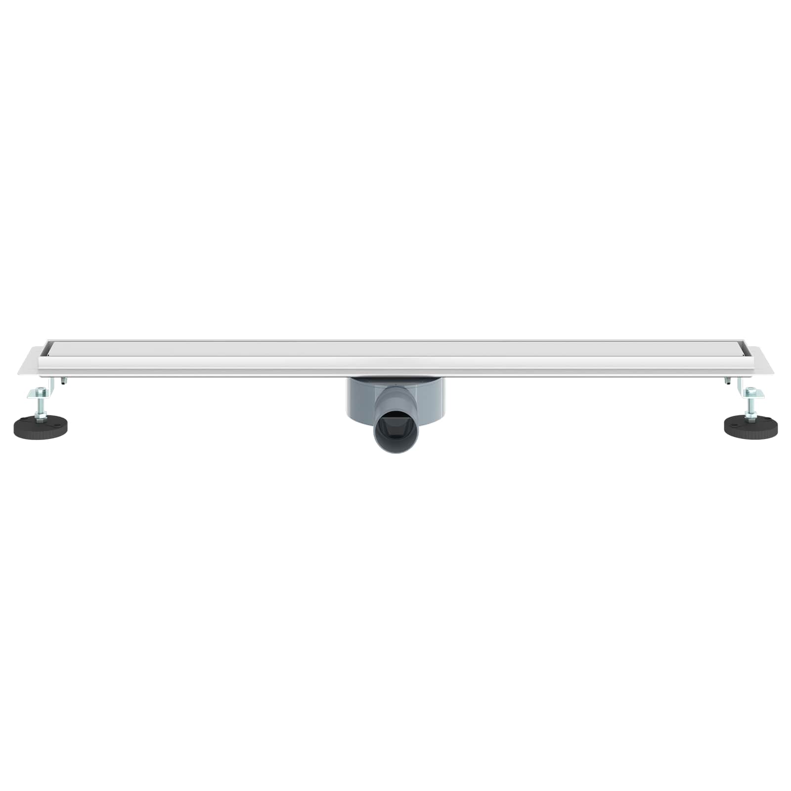vidaXL Odpływ prysznicowy 2 w 1 z syfonem 360° Srebrny 80 cm