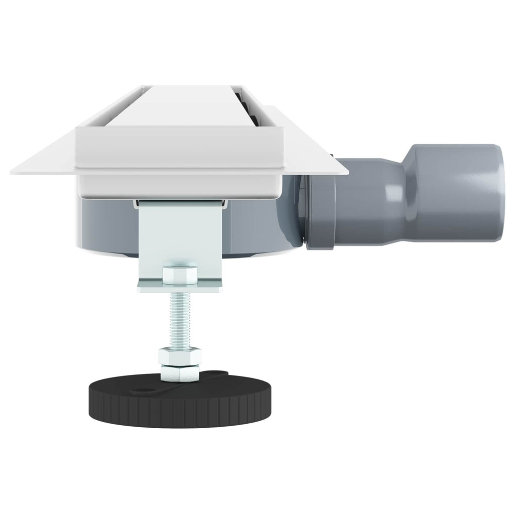 vidaXL Odpływ prysznicowy 2 w 1 z syfonem 360° Srebrny 80 cm