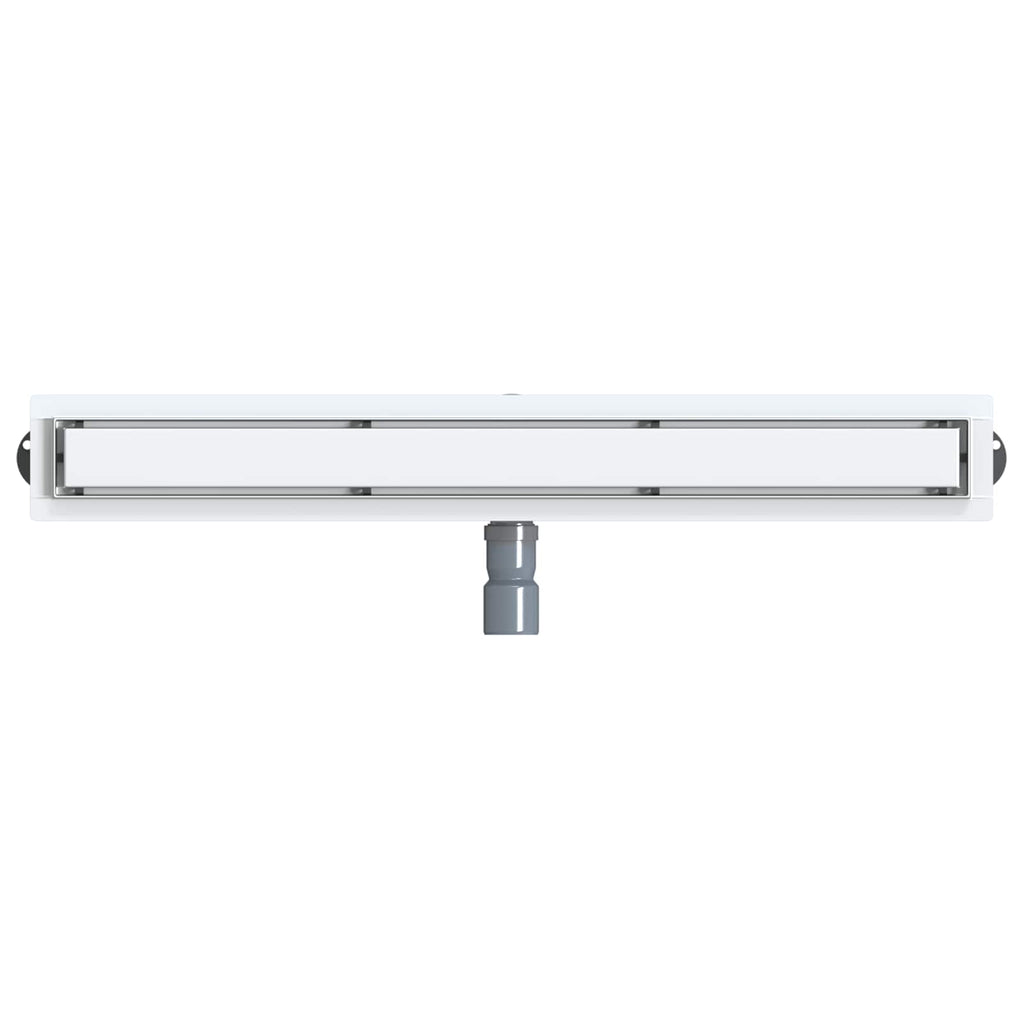 vidaXL Odpływ prysznicowy 2 w 1 z syfonem 360° Srebrny 80 cm