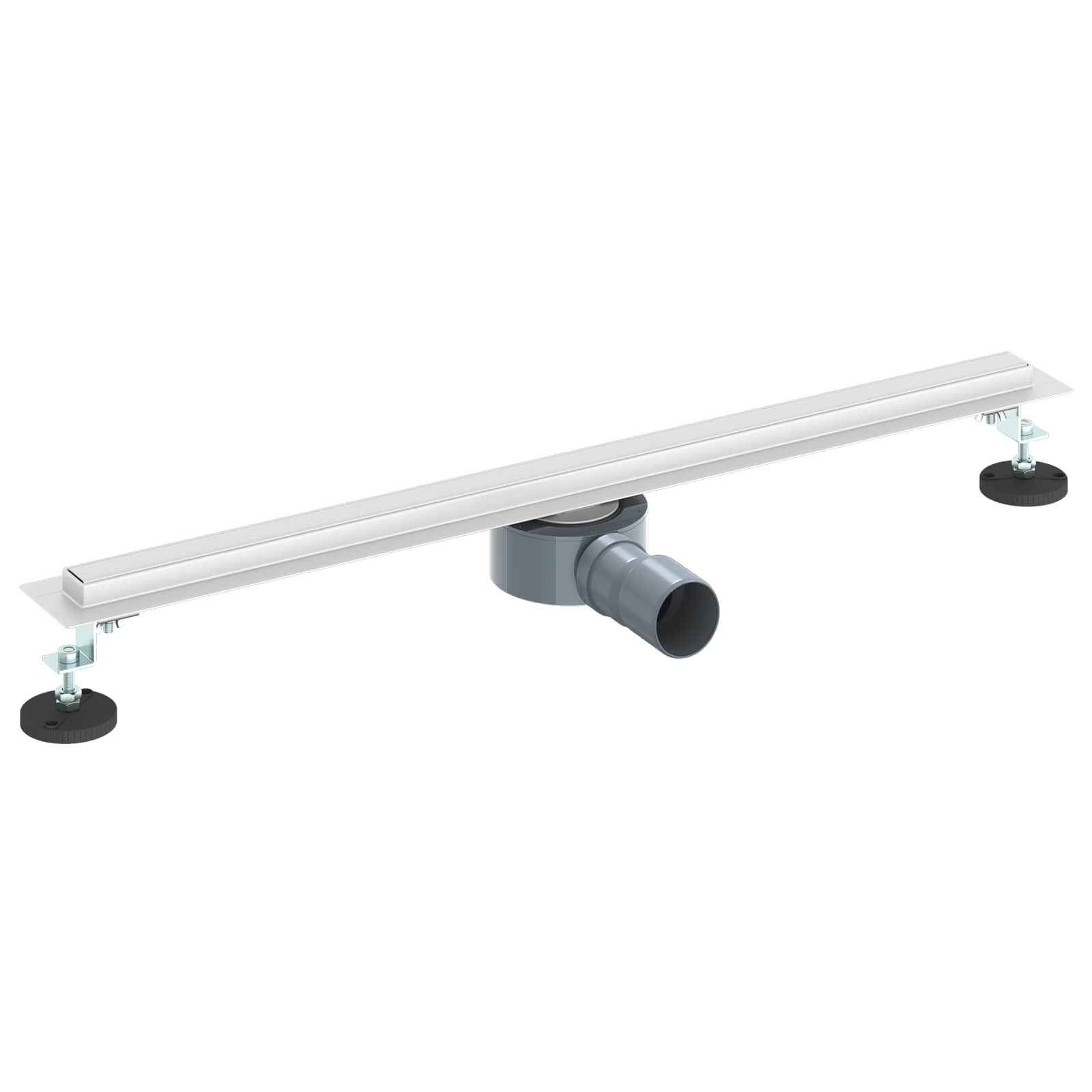 vidaXL 360° Odpływ prysznicowy z cienkim modelem Srebrny 70 cm
