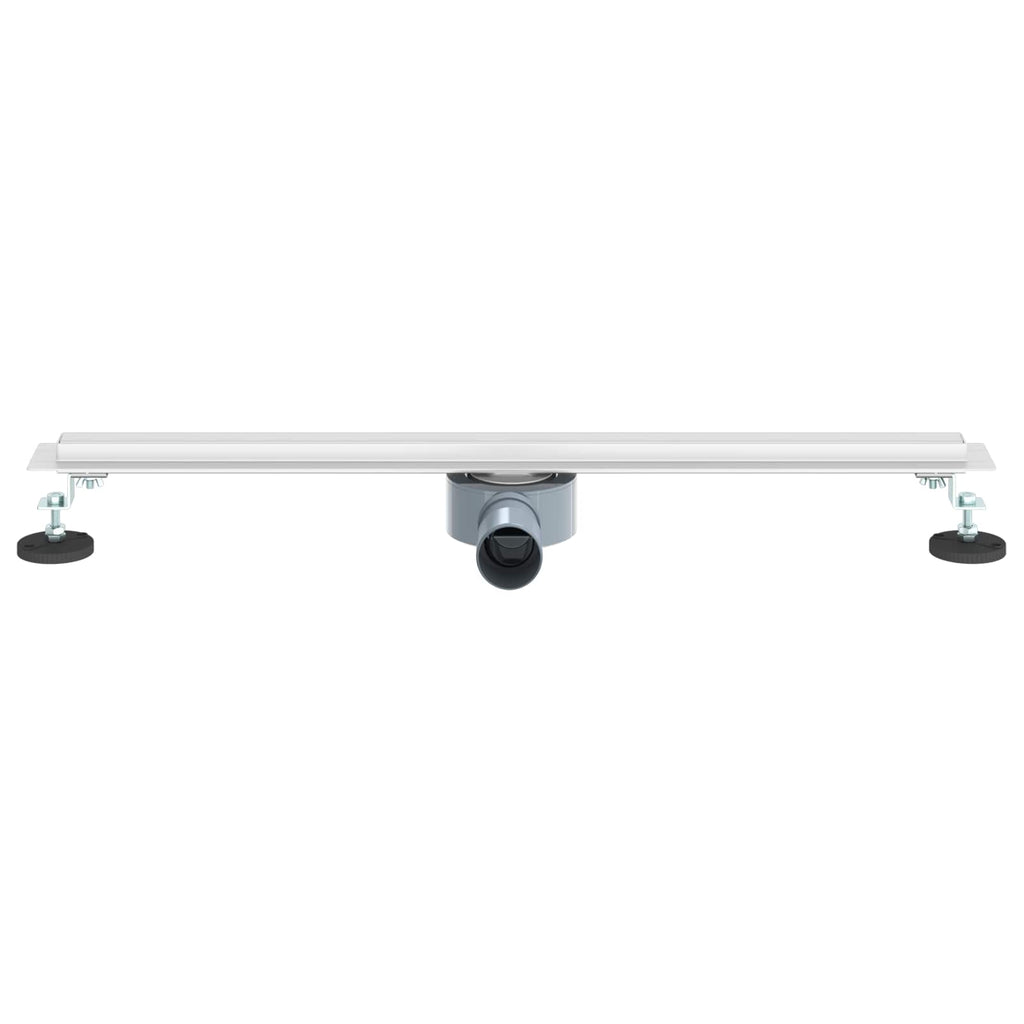 vidaXL 360° Odpływ prysznicowy z cienkim modelem Srebrny 70 cm
